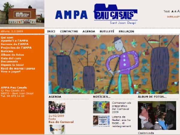 L’AMPA ja té pàgina web web de l'AMPA